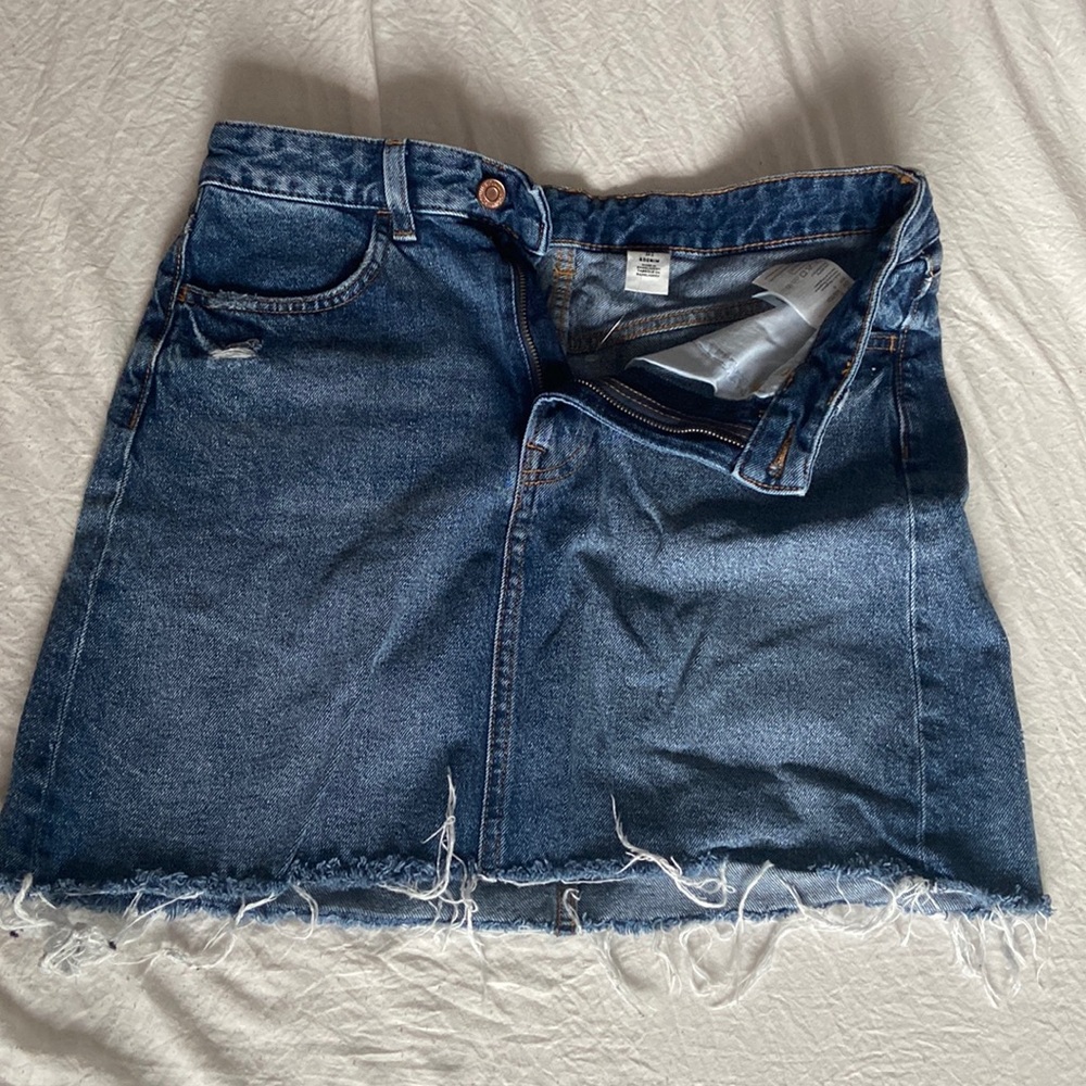 DENIM MINI SKIRT